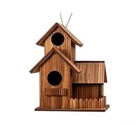 Mangeoire à écureuils en bois avec toit de protection, maison pour animaux sauvages montée sur un arbre pour jardin, station d'alimentation en plein air, accessoire pour oiseaux et animaux sauvages en