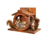 Mangeoire À Écureuils En Bois D’extérieur, Maison À Oiseaux Murale Dans La Cour, Table À Manger Suspendue for Animaux De Compagnie Et Nid De Hamster