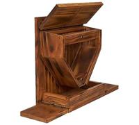 Mangeoire à écureuils, mangeoire à Tamias en Bois avec Toit Flexible, boîte d'alimentation Tamias avec fenêtre Transparente pour mangeoires écureuils d'extérieur, 'arrière-Cour et de Jardin