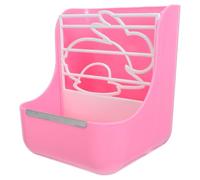 Mangeoire à Foin Aliments pour Lapins avec Bord Surélevé en Plastique | Design Ventilé et Stable, Fixation Sécurisée pour Cages, pour Cobayes et Lapins