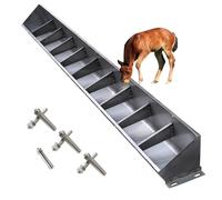 Mangeoire à foin et abreuvoir pour bétail, design durable en acier inoxydable à suspendre pour une alimentation efficace des animaux de la ferme