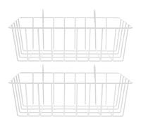 Mangeoire à Foin Lapin Suspendue 2 Pièces en Fer pour Cage | Surface Lisse sans Bavures, Convient aux Enclos et Clapiers, pour Granulés et Lapins de Compagnie