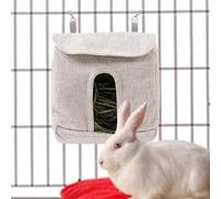 Mangeoire à foin portable avec crochets réglables - Sac de rangement pour