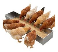 Mangeoire à foin portable personnalisable pour lapins, poulets, canards et cochons, 70 cm de long avec design à suspendre pour l'alimentation des pâturages