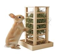 Mangeoire à foin - porte-nourriture en bois multifonctionnel pour petits animaux - mangeoires pour lapins pour cages - pour bouclés lapins petits animaux domestiques furets écureuils