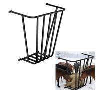 Mangeoire à foin pour chèvre, 24,8 x 21,26 x 12,2 cm, support à foin de chèvre multi-faces adapté pour les fermes, les écuries, support mural en métal galvanisé robuste pour chevaux de moutons (1