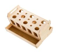 Mangeoire à foin pour lapins : bloc d'alimentation en bois, support spacieux pour lapins, accessoire de toilette amovible, fort stockage de gazon | Accessoire fiable pour les rongeurs, cochons d'Inde