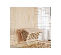 vidaXL Mangeoire à foin pour lapins, bois de sapin massif, 44x33x33 cm, intérieur