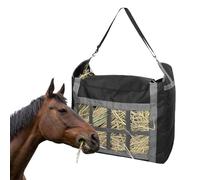 Mangeoire à foin - Sac à foin avec alimentation lente pour équins, filet pour alimentation équine, destiné aux moutons, échelle, vaches, boîte, clôture, grange et ferme