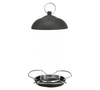 Mangeoire à graines en métal et plastique 20 cm, pour oiseaux