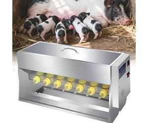 Mangeoire à lait de porc, machine d'alimentation automatique avec capacité de 15 L/20 L, acier inoxydable épais, idéal pour les porcelets et les soins du bétail