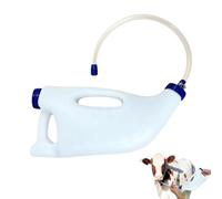 Mangeoire à lait de veau - Distributeur de tuyau d'arrosage de 4 l - Biberon vertical pour l'élevage - Pour suppléments alimentaires et apport en nutriments chez les bovins, vaches, agneaux, animaux