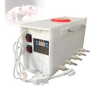 Mangeoire À Lait for Porcelets Double Face avec Contrôle Précis De La Température, Machine d'alimentation Automatique for Porcs avec Simulation Sonore, for Fermes Et Ranchs(10Nipples)