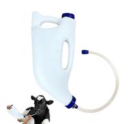 Mangeoire À Lait pour Veaux - Distributeur De Tube d'allaitement 4 L, Système d'alimentation Vertical avec Tétine pour Bétail | Outil De Supplément Nutritionnel De Chèvre d'agneau De Vache De Bétail,