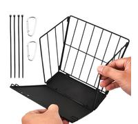 Mangeoire à lapins - Mangeoire à foin, support pliable en métal, support mural durable | 17 cm, cage à foin pour cochon d'Inde pour clapier, cage, animal domestique, alimentation murale, facile à