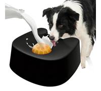 Mangeoire à mâcher pour chien, jouet à lécher en silicone, bol à manger lentement avec balle rotative, jouet amusant antidérapant pour animaux de compagnie, station d'alimentation interactive pour chi