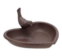 Mangeoire à oiseau en fonte Joli coeur marron G