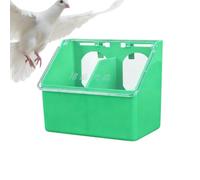 Mangeoire à oiseaux - 16,3 cm Double trou Pigeon Feeder | Boîte d'alimentation en plastique robuste à suspendre | Distributeur de céréales à deux fentes pour pigeons oiseaux Abs, durable, facile à
