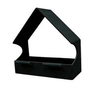 Mangeoire à oiseaux à base de PLA avec ouverture de remplissage ergonomique, permet un entretien pratique sans se détacher du verre (gris)