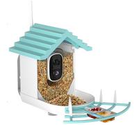 Mangeoire à oiseaux à énergie solaire avec capteurs automatiques ABS pour une utilisation en extérieur Identifier les espèces Mangeoire solaire de jardin automatique