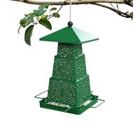 Mangeoire à oiseaux à l'écureuil, résistant aux intempéries avec plateau carré | Mangeoire extérieure pour oiseaux de quatre côtés, pour colibri Mes Tree Patio Allée Arbre Balcon Park