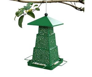 Mangeoire à oiseaux à l'écureuil, résistant aux intempéries avec plateau carré | Mangeoire extérieure pour oiseaux de quatre côtés, pour colibri Mes Tree Patio Allée Arbre Balcon Park
