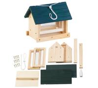 Mangeoire à oiseaux à suspendre avec silo en bois, à assembler - 11 pièces Royal Gardineer