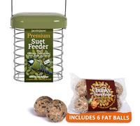 Mangeoire à Oiseaux à Suspendre - Jacobi Jayne (Vert avec Boules de Graisse)