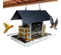 Mangeoire à oiseaux à suspendre - Mangeoire pour oiseaux | Résistant aux intempéries amovible à 360 degrés | Décoration extérieure pour jardin, balcon, villa