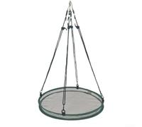 Mangeoire à oiseaux à suspendre pour boules de graisse - Filet anti-oiseaux en maille pour station de jardin Vert 61 cm (40 cm)