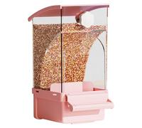 Mangeoire à oiseaux - Accessoires pour cage | Distributeur de graines pour oiseaux | Sans cage à oiseaux | Mangeoire automatique en acrylique transparent pour perroquets de petite et moyenne taille