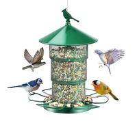 Mangeoire À Oiseaux - Anti-Écureuils avec Système 3 Étages Amovible - Mangeoire Anti-Écureuils Fenêtre,pour Observer, Regarder Et Jardin Fenêtre Balcon Pinson