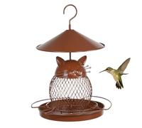 Mangeoire à oiseaux anti-écureuils - Mangeoires à oiseaux à suspendre à l'extérieur, anti-écureuils, station d'alimentation anti-déversement avec design pour observer la faune et observer la nature