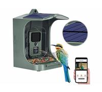 Mangeoire à oiseaux avec caméra Full HD connectée solaire [VisorTech]