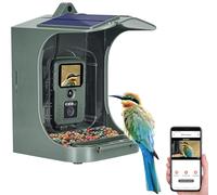 Mangeoire à oiseaux avec caméra Full HD connectée solaire [VisorTech]