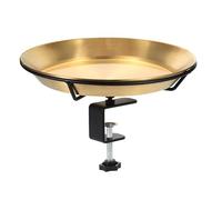 Mangeoire à oiseaux avec clip en métal réglable, convient pour les balustrades de terrasse, balcons et terrasses, parfait pour les amateurs d'oiseaux