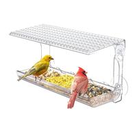 Mangeoire à oiseaux avec fenêtre | avec forte, transparente et imperméable pour observation des oiseaux,Mangeoire de jardin - Alimentation en eau Observation Maison Jardin Extérieur Intérieur