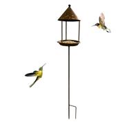 Mangeoire À Oiseaux avec Poteau Point Repos Plat à Vintage