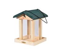 dobar 90040FSCe Abris d'alimentation de Bois pour Oiseaux Sauvages, 21 x 21 x 28 cm, Vert