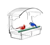 Mangeoire À Oiseaux avec Ventouses pour Fenêtre | Décor De Jardin Transparent en Acrylique - Station De Nourrissage avec Ventouses Et Plateau Amovible,pour Attirer Les Oiseaux sur Balcon Terrasse