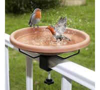 Mangeoire à oiseaux - Bol monté sur le pont - Bi - Bol de bain - Bol et mangeoire pour jardin | Bols à colibri, fontaines de piscine, bassin pour appartement, porche, jardin, mur extérieur, cour