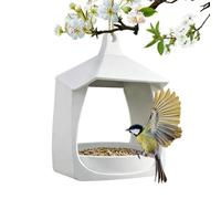 Mangeoire À Oiseaux Cardinal, Nichoir À Oiseaux Suspendu 9x9x13cm, Petite Station d'alimentation Décorative, Décoration De Jardin, Choix Attrayant D'observation De La Faune, Adapté À La Balustrade De