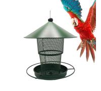 Mangeoire à oiseaux, chardonneret de grande capacité, en métal à suspendre pour l'extérieur, 19,1 x 19 cm, résistante aux intempéries, mangeoire à oiseaux sauvages pour cardinal, merle bleu, mésanges