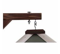 Mangeoire à Oiseaux Cintre Station de Nourriture Remorque Pin 22,5 × 4,5 ×38 CM