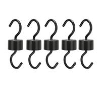 Mangeoire à Oiseaux Crochets prévention Noir ABS Robuste Facile à Installer Beaux Crochets Suspendus de Jardin pour mangeoires à Oiseaux en Plein air 5 pièces