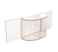 Mangeoire à Oiseaux de Fenêtre pour Maison Intérieure, Mangeoire à Oiseaux à Vue Transparente à 180 °, Conception étanche, Entrée Réglable pour L'observation des Oiseaux Stable