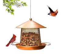 Mangeoire à oiseaux de jardin | Art en fer robuste et imperméable | Station d'alimentation pour oiseaux pour l'extérieur - pour pinsons, rouges-gorges, moineaux, perruches, jardin, balcon, terrasse