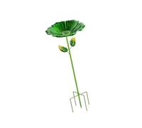 Mangeoire à Oiseaux de Jardin, bac à Eau et à Fleurs en métal, 80 cm de Haut, décoration de Cour avec pour Une Utilisation en extérieur, Plateau à Oiseaux de Jardin, mangeoire de Cour,
