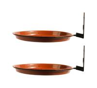 Mangeoire à oiseaux de jardin double couche multifonctionnelle anti-écureuils facile à nettoyer 1 paire résistante