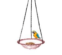Mangeoire à oiseaux de jardin, mangeoire à eau pour oiseaux - Support en métal, décoratif à suspendre pour observer les oiseaux dans le jardin, patio, observation de la faune, fenêtre d'appartement